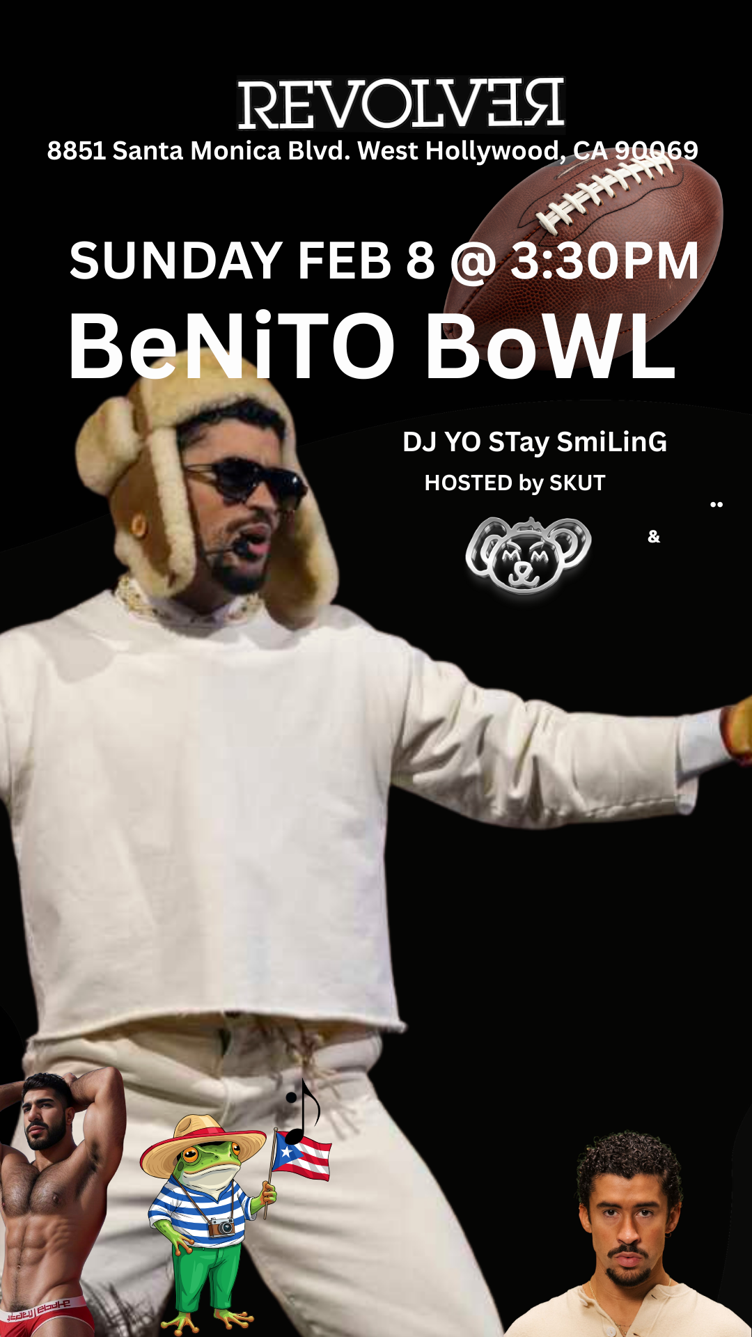 The BENITO BOWL , February 8 3:30pm